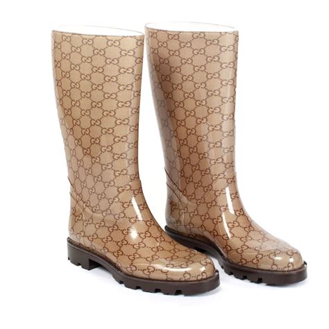 gucci fabric wellington boots|gucci designer ankle boots.